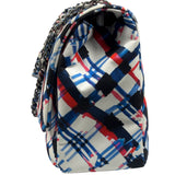 Chanel White-Multi Canvas Airline Printed XXL Travel Flap Bag 2016