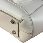 Bottega Veneta Cream Leather Mini Arco Two-Way Bag