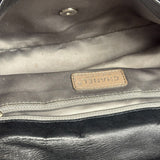 Chanel Black Classic Flap Tweed Shoulder Bag 2010