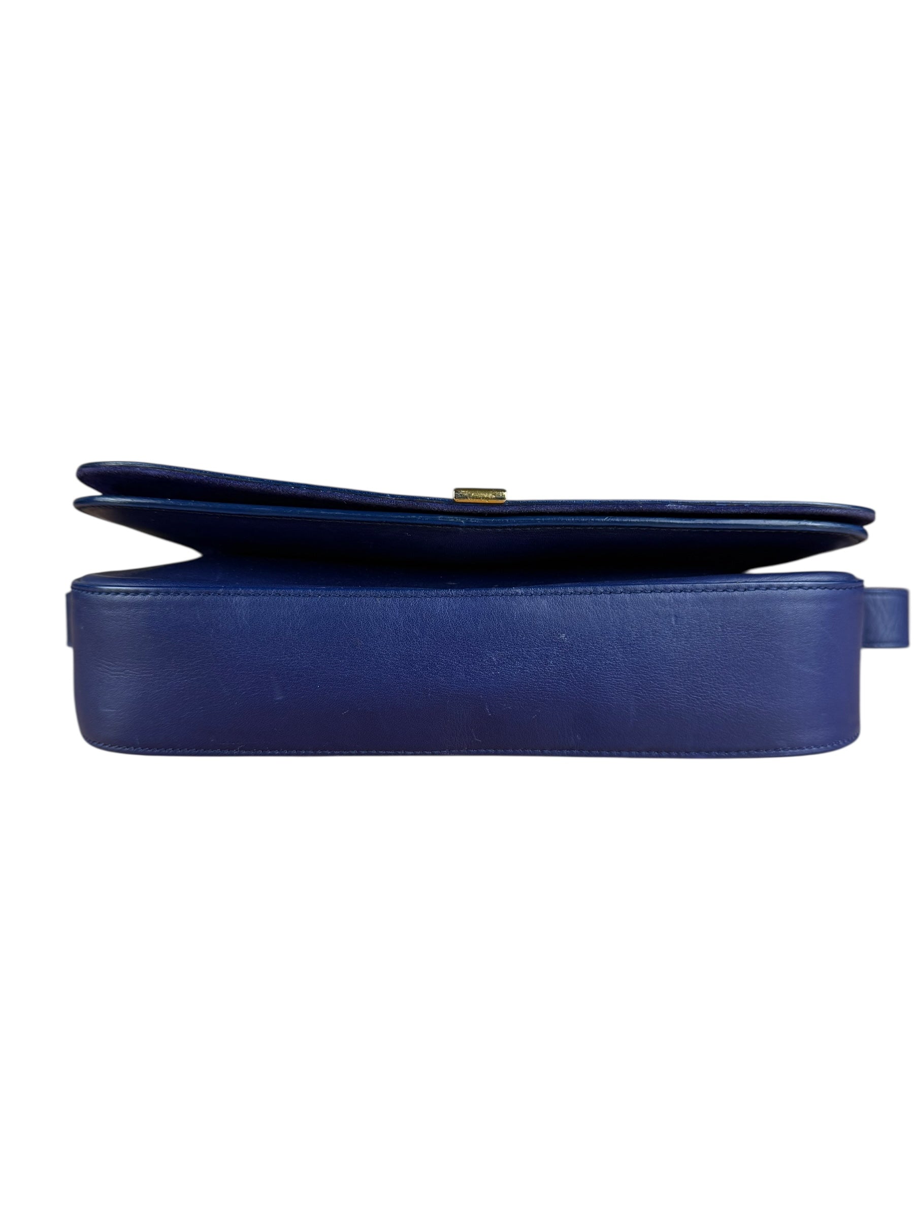 Saint Laurent Chyc Royal Blue Leather Crossbody