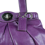 Coach Vintage Purple Leather Hobo Shoulder Bag