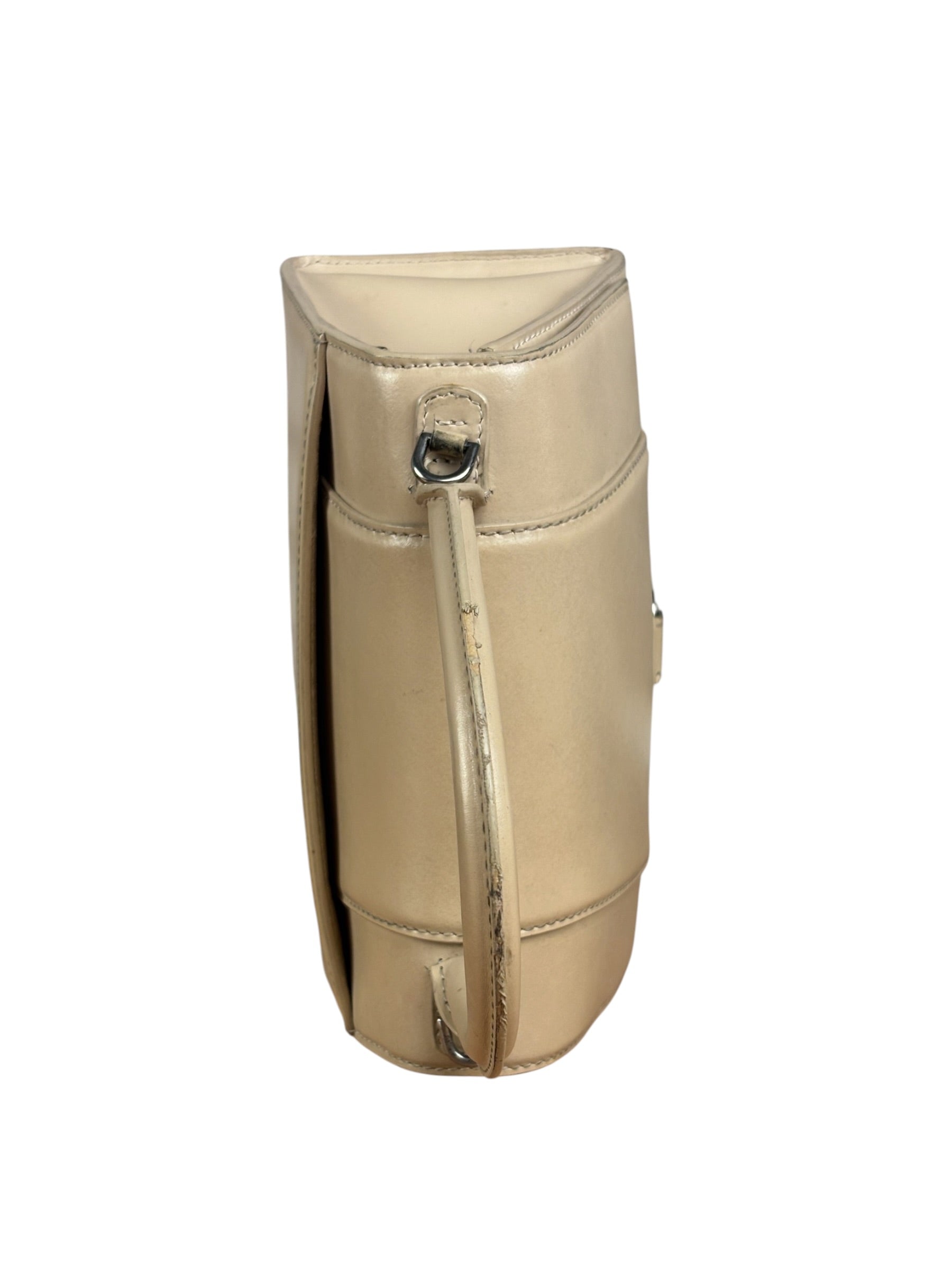 Balenciaga Beige Hourglass Top Handle Bag