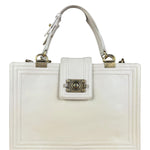 Chanel Ivory Leather Large Jetsetter Boy 2Way Handbag 2011