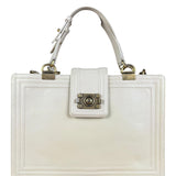 Chanel Ivory Leather Large Jetsetter Boy 2Way Handbag 2011