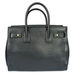 Yves Saint Laurent Black Grained Leather Sac De Jour Two-Way Bag