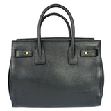Yves Saint Laurent Black Grained Leather Sac De Jour Two-Way Bag