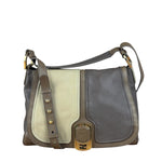 Fendi Colorblock Leather Two-Way Flap Bag