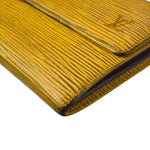 Louis Vuitton Yellow Epi Leather Long Wallet