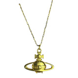 Vivienne Westwood Gold Bas Relief Pendant Necklace