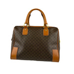 Celine Vintage Macadam Canvas Boston Bag