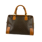 Celine Vintage Macadam Canvas Boston Bag