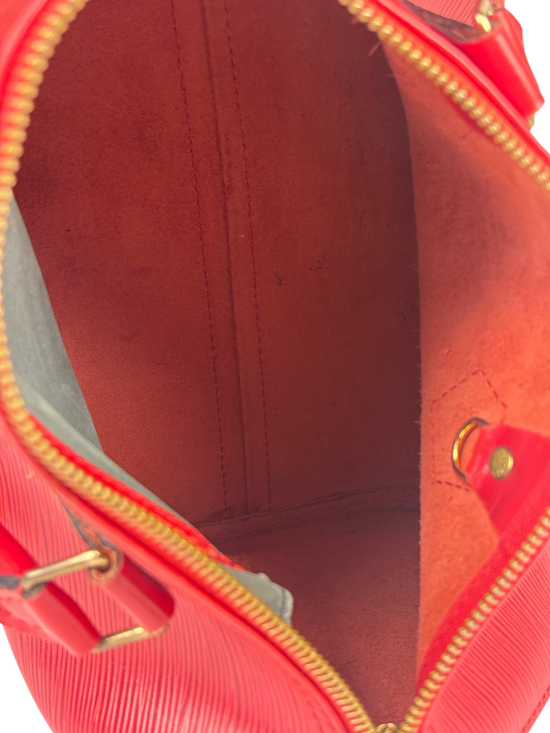 Louis Vuitton Red Epi Leather Speedy 25cm