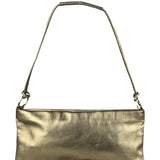 Salvatore Ferragamo Metallic Gold Gancini Shoulder Bag
