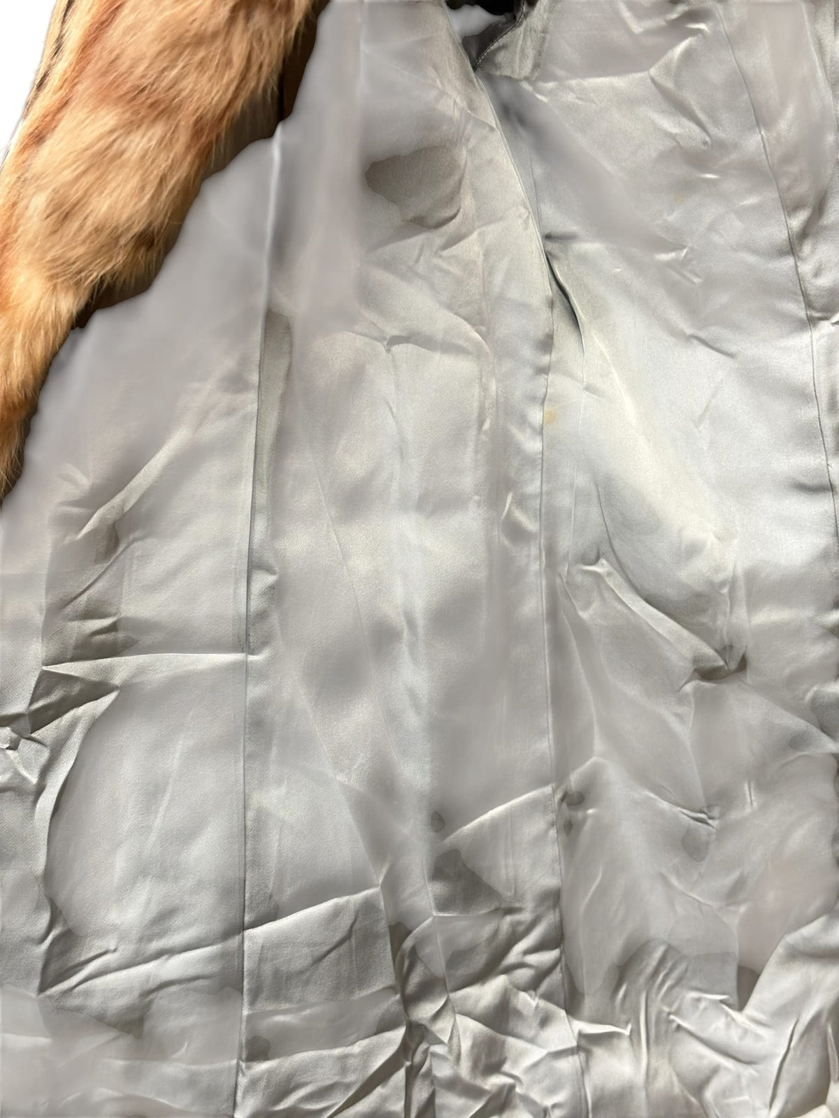 Vintage Antelope Pattern Dyed Hamster Fur Coat