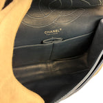 Chanel Blue Patent Quilted Jumbo Classic 2.55 Double Flap Bag 2011