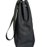 Hermes Black Toile Herbag 39 Handbag