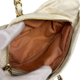 Chanel White Quilted Leather Midnight Swim Baluchon Clutch 2012