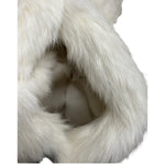 Vintage Cream/Brown Rabbit Fur Coat