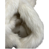 Vintage Cream/Brown Rabbit Fur Coat