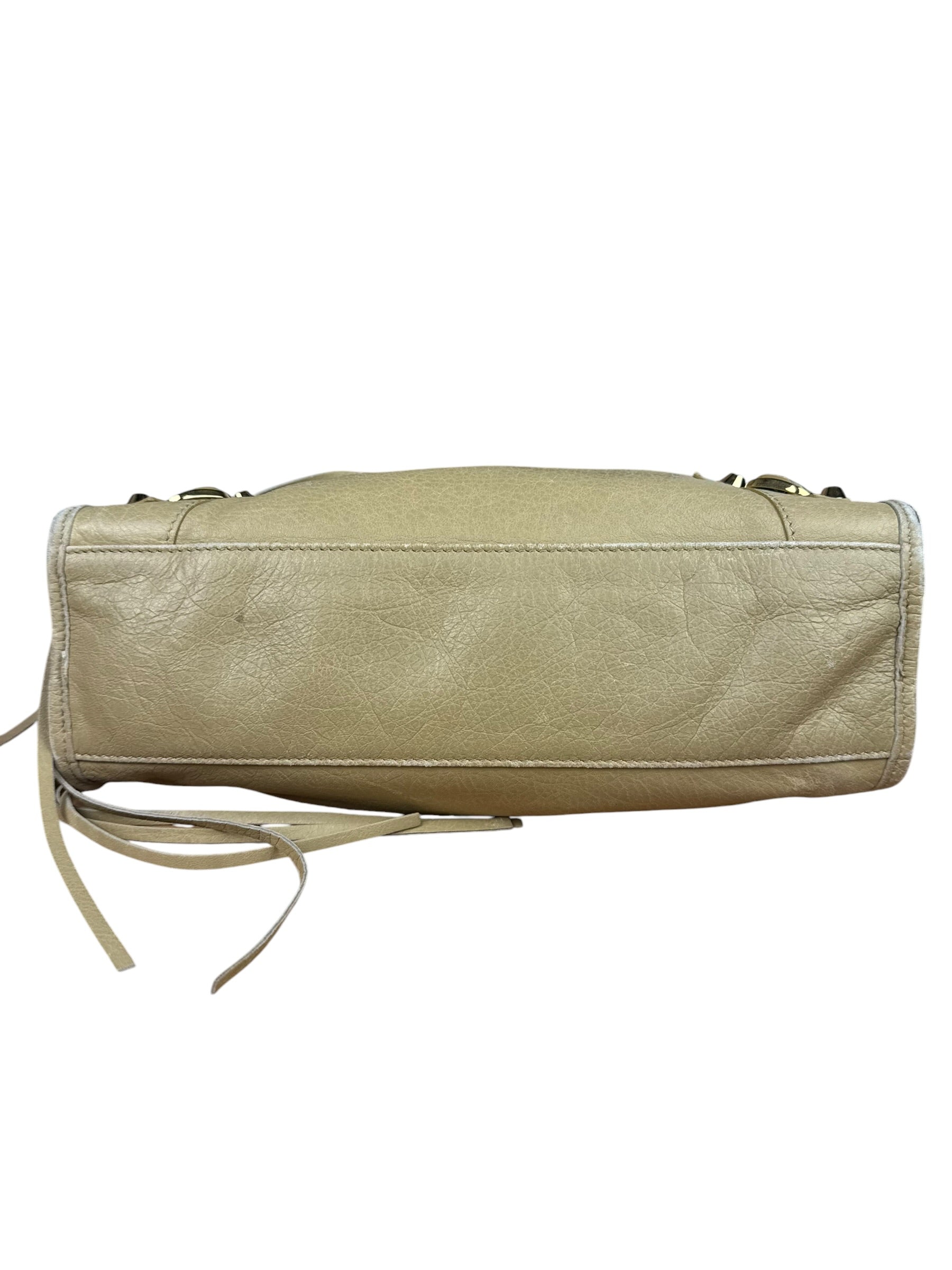 Balenciaga Beige Leather Le City Small Two-Way Bag