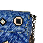 Louis Vuitton Blue Aztec Epi Leather Twist MM Bag