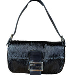 Fendi Beaded Baguette Black