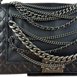 Chanel Black Enchained Boy Bag 2013