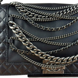 Chanel Black Enchained Boy Bag 2013