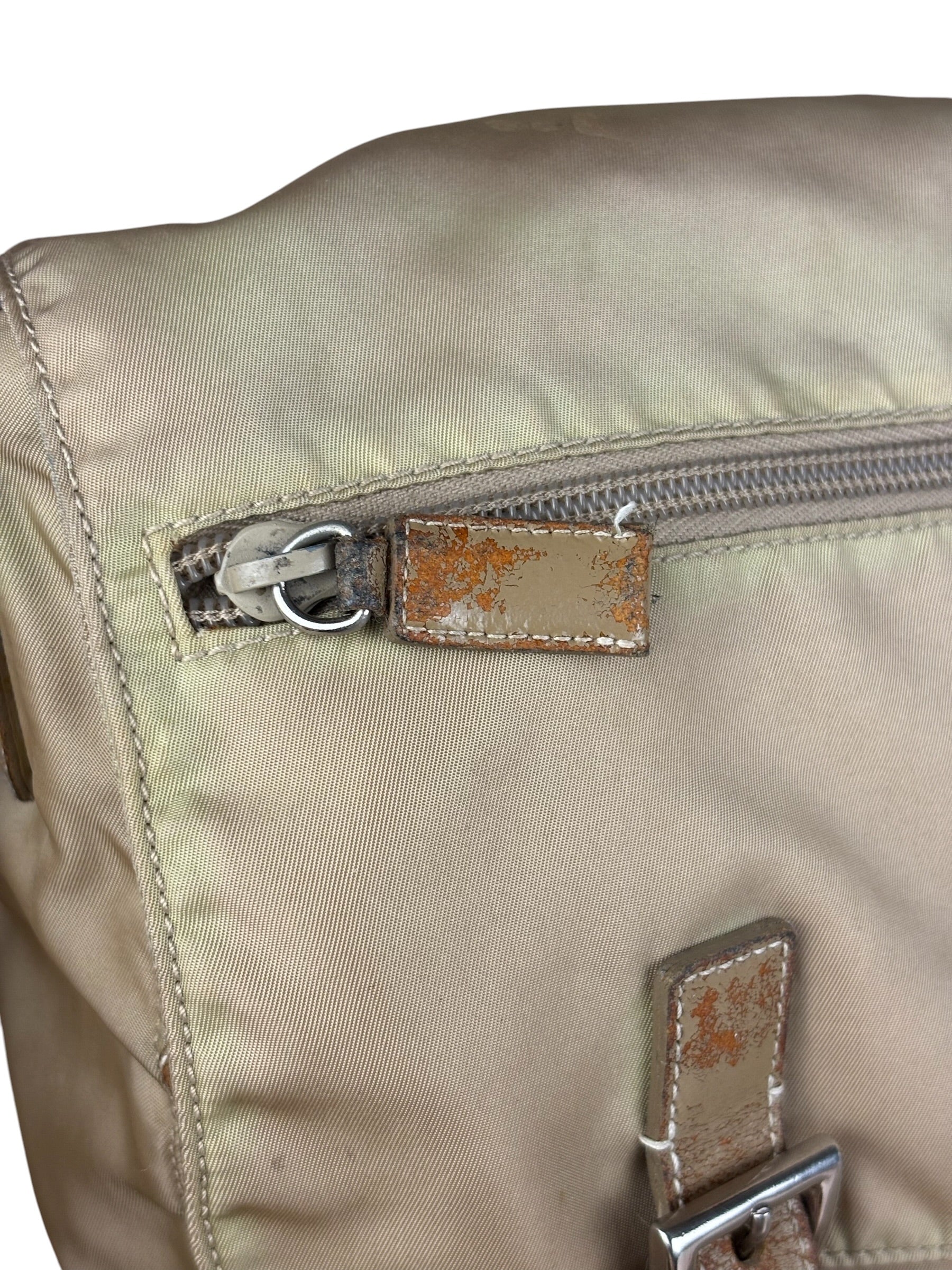 Prada Khaki Tessuto Nylon Messenger