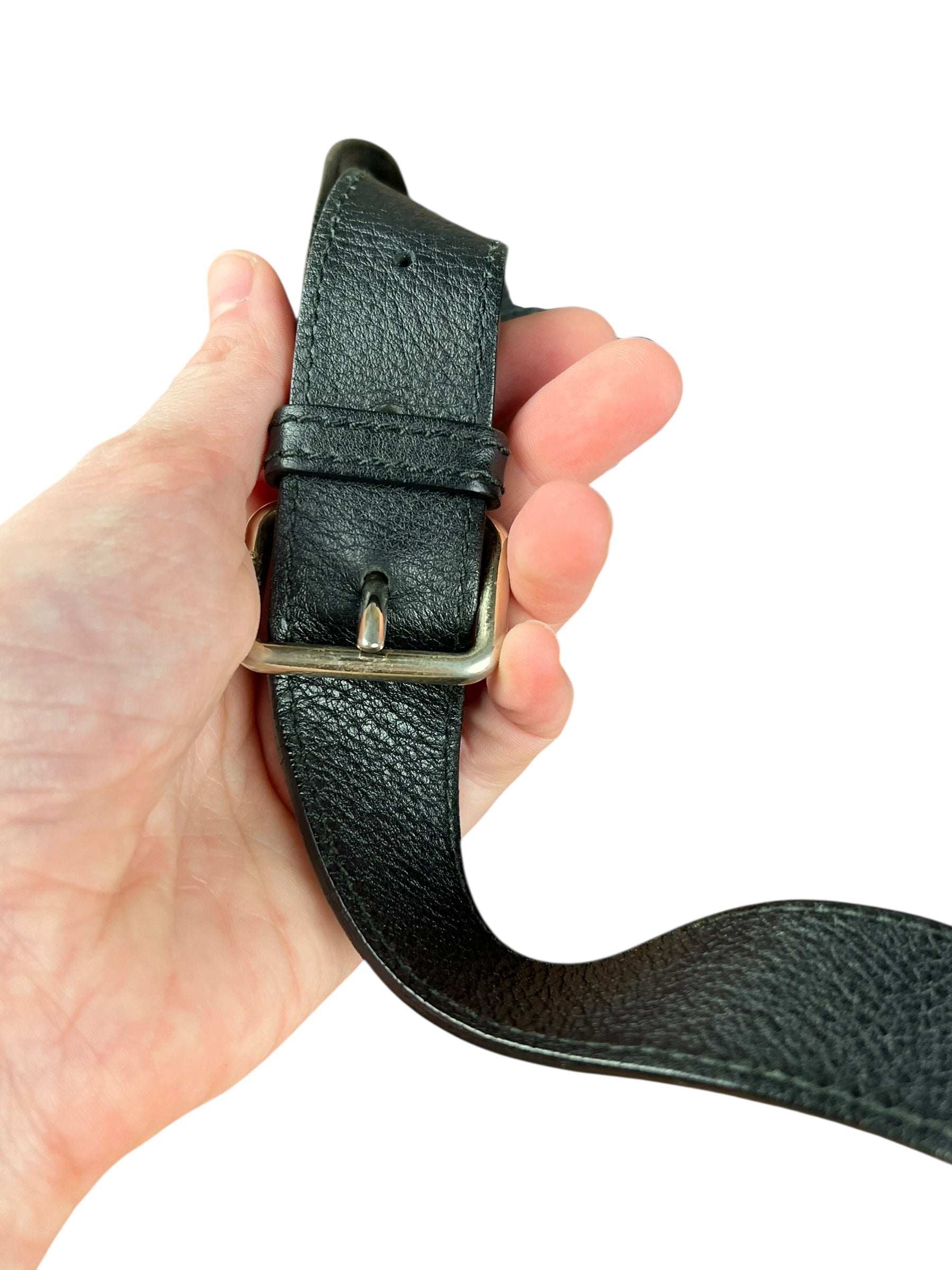 Gucci GG Black Leather Crossbody Bag