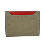 Celine Brown/Red Leather Card Holder