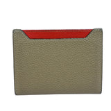 Celine Brown/Red Leather Card Holder