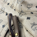MCM Beige Leather Monogram Medium Stark Backpack