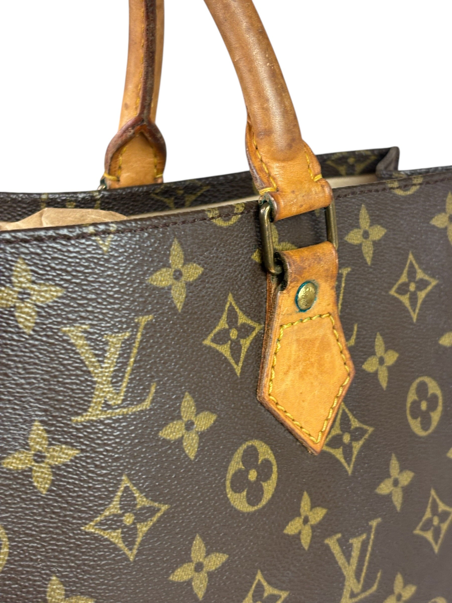Louis Vuitton Monogram Sac Plat Tote Bag