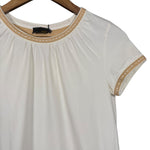 Fendi Embroidered Short Sleeve Top