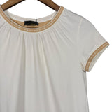 Fendi Embroidered Short Sleeve Top