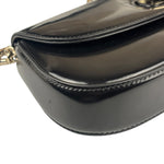 Gucci Black Leather Bamboo Night Small Clutch/Pochette