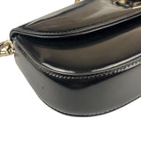 Gucci Black Leather Bamboo Night Small Clutch/Pochette