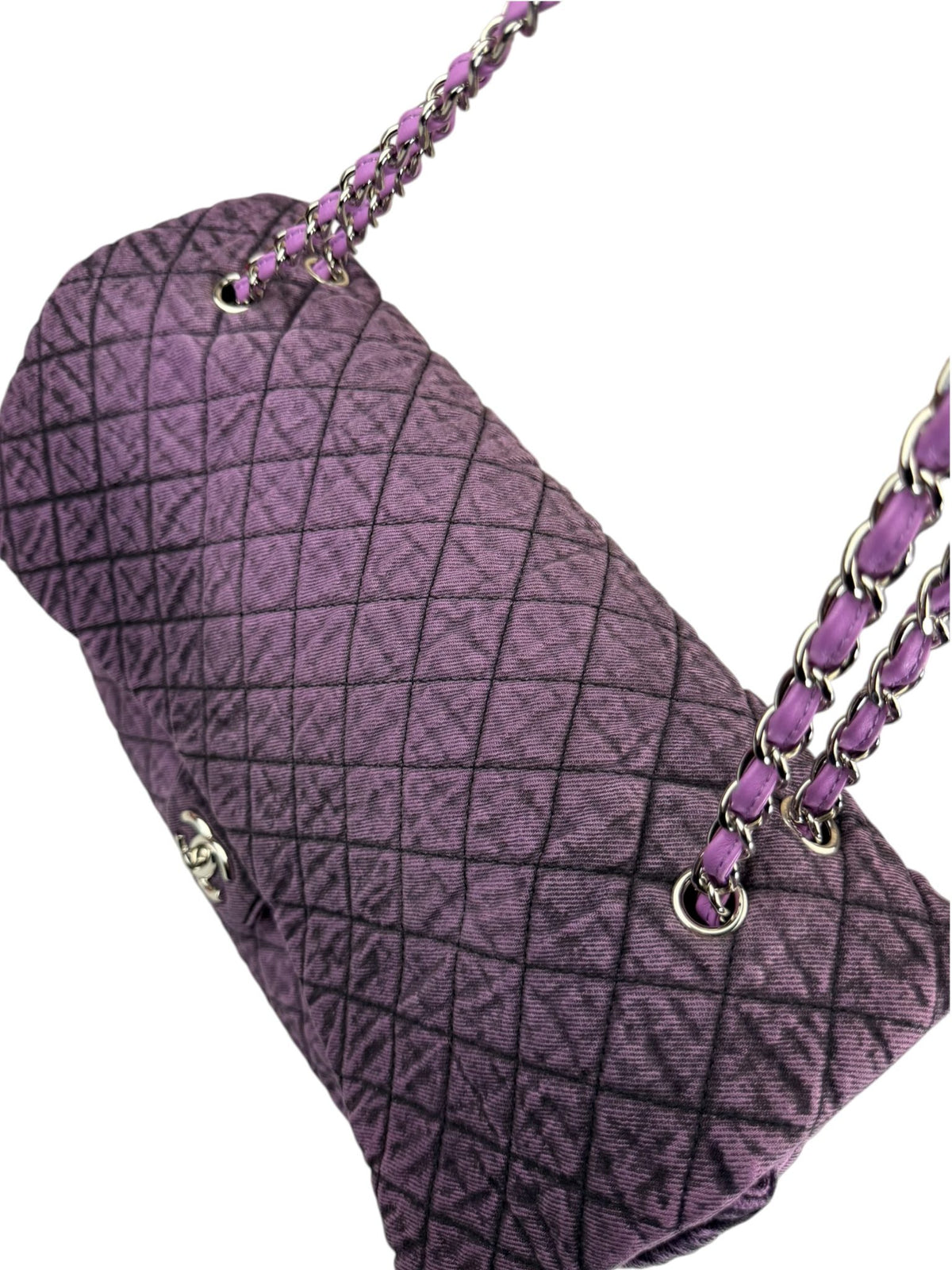 Chanel Purple Denimpressions XXL Flap Bag 2019