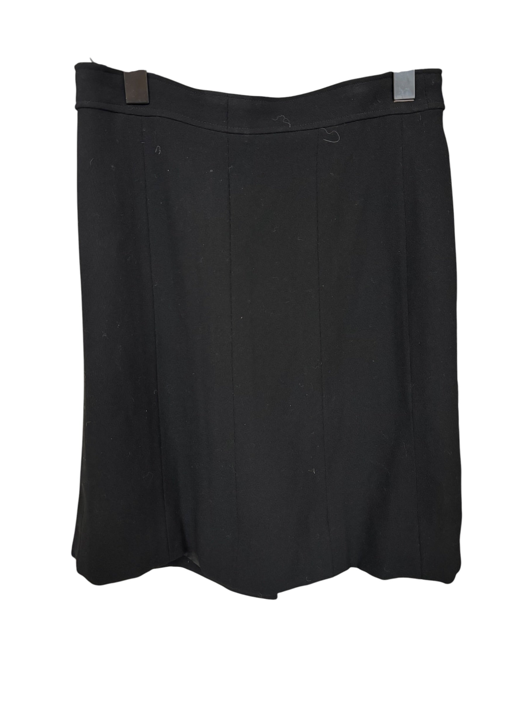 Chanel Black Wool Short Skirt