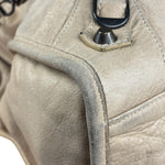 Balenciaga Vintage Almond Beige Leather Small City Two-Way Bag