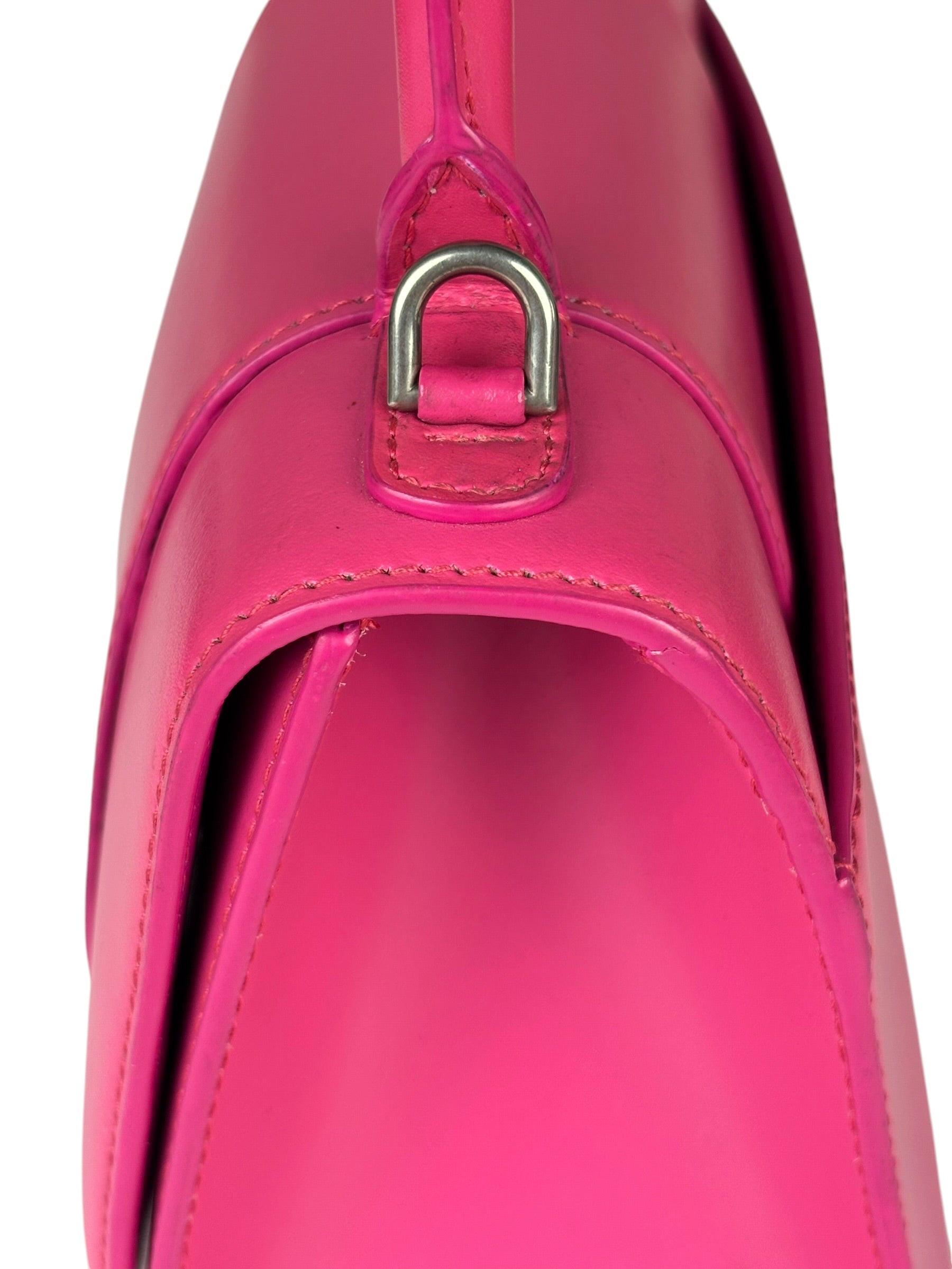 Balenciaga Pink Leather Hourglass Two-Way Bag