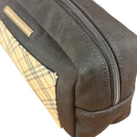 Burberry Vintage Black Nova Check Cosmetic Pouch