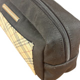 Burberry Vintage Black Nova Check Cosmetic Pouch
