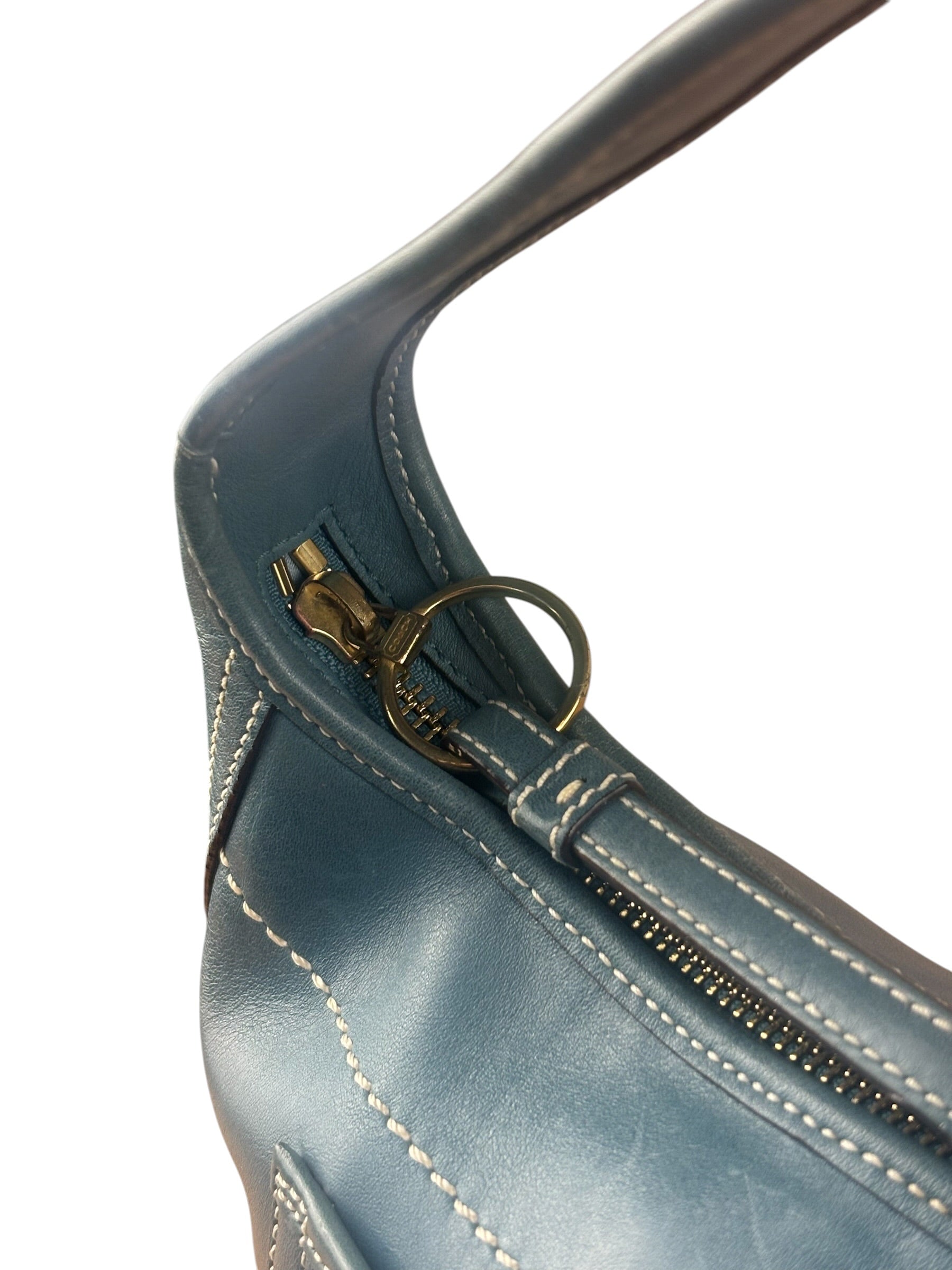 Coach Vintage Teal Leather Ergo Hobo Bag