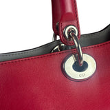 Christian Dior Red Leather Diorissimo Tote