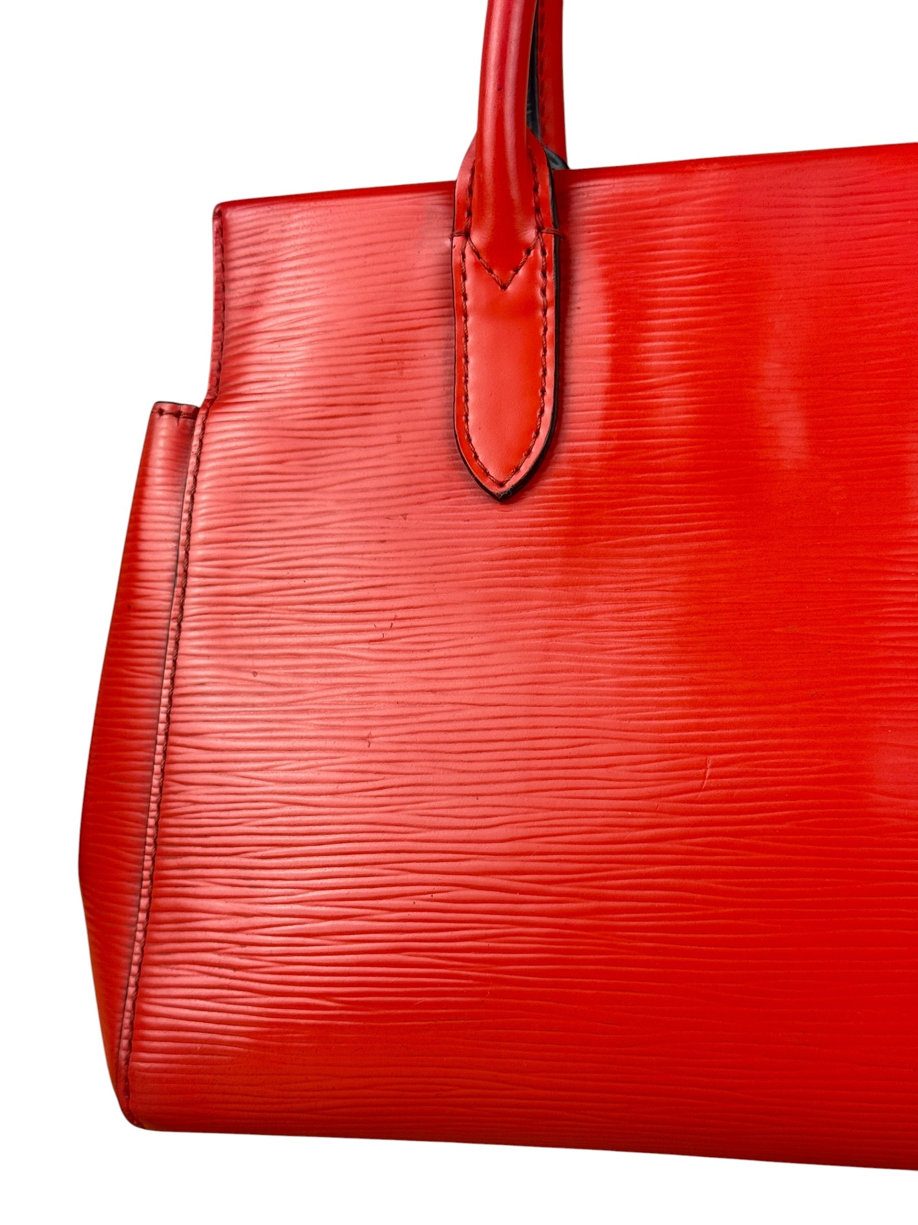 Louis Vuitton Red Epi Marly BB Handbag (No Strap)