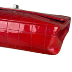 Chanel Red Patent Chocolate Bar Chain Flap Bag 2000