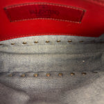 Valentino Garavani Denim Rockstud Spike Shoulder Bag