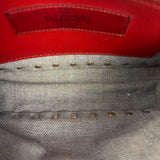 Valentino Garavani Denim Rockstud Spike Shoulder Bag